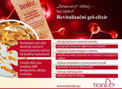 TianDe Extra hydratačný pleťový gél-elixír proti vráskam Botoluxe, vlozky, kozmetika, online office, moje tiande, katalogy